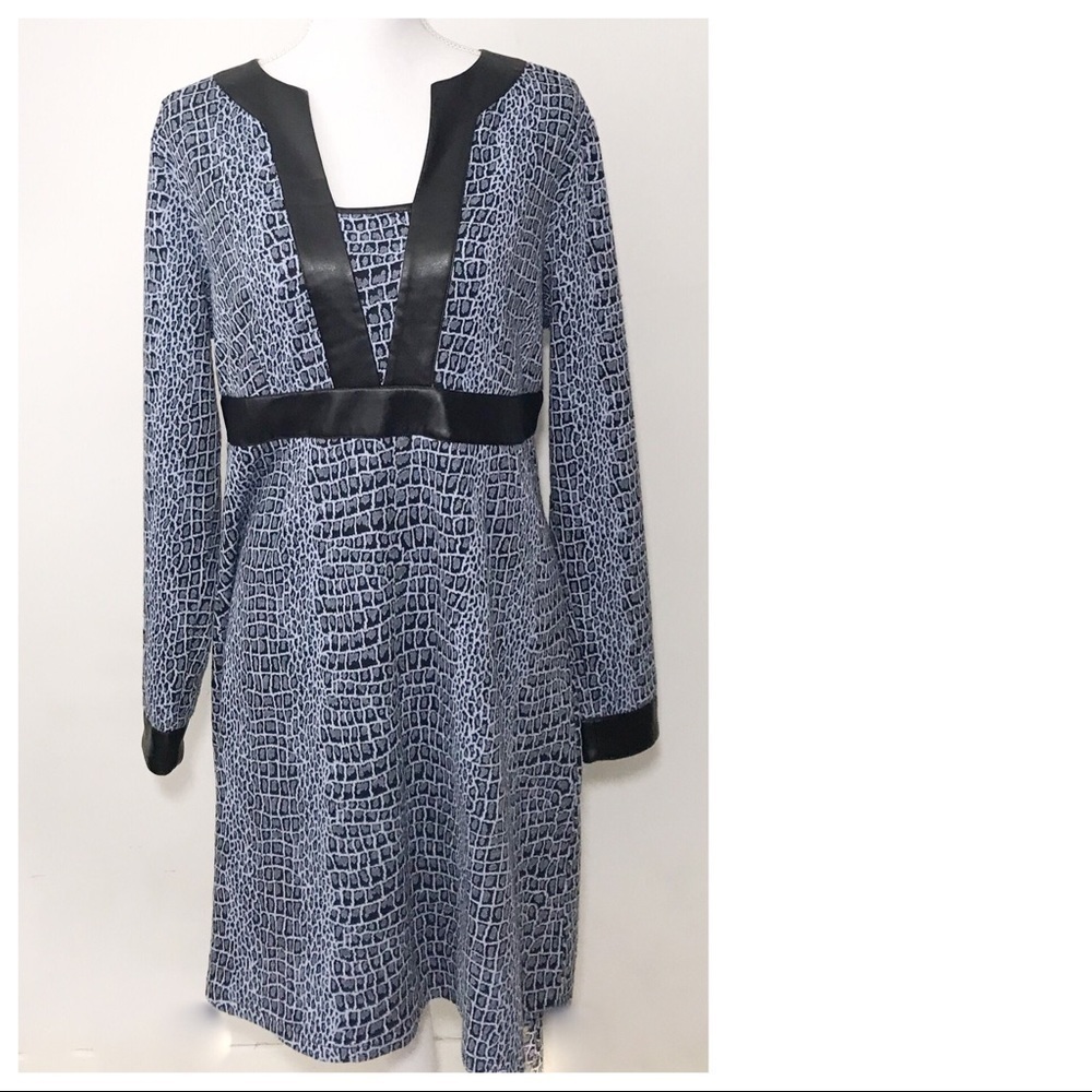 Tyler Boe Crocodile Snake Print Dress
